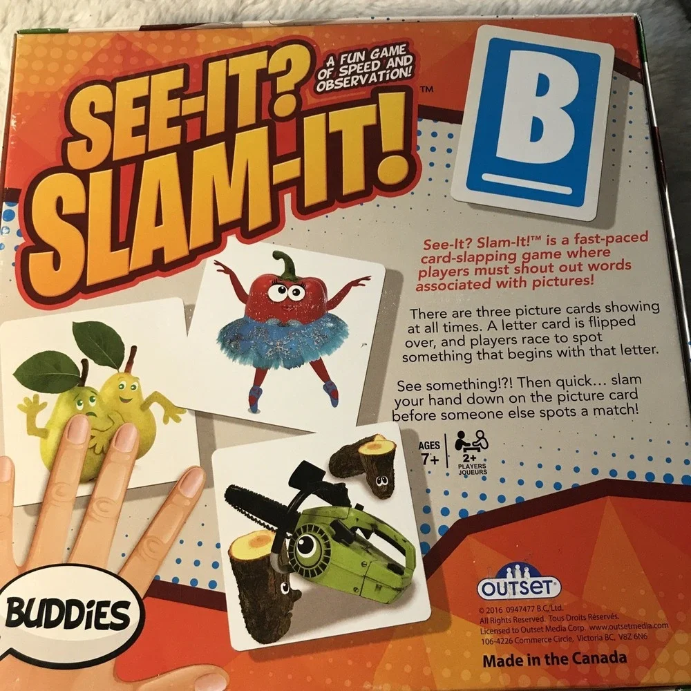 See-It? Slam-It!  COMPLETE Game by Outset 2016 FAMILY Word Party Game AGES 7+